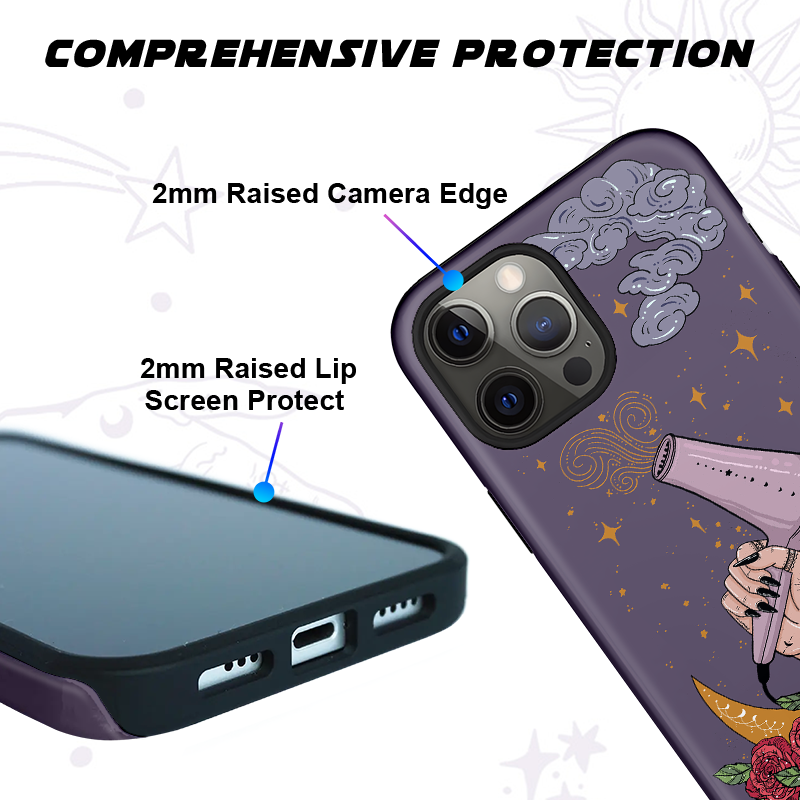 Purplehecate The Hair Dryer Phone Case