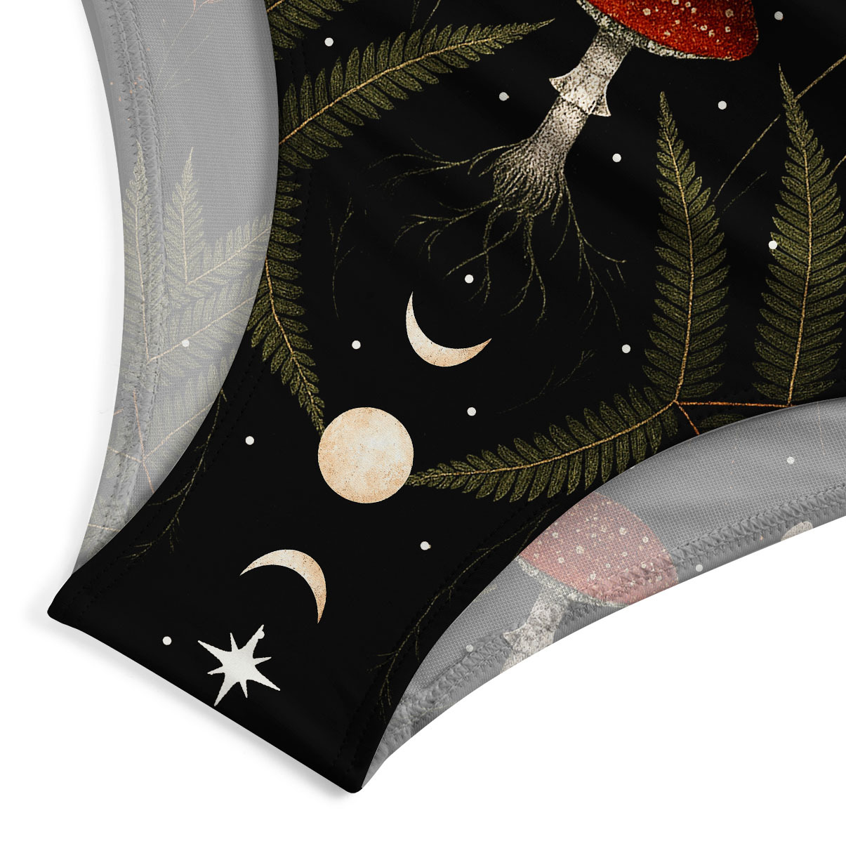 Purplehecate Moonlit Mushroom Gown One-Piece Swimsuit