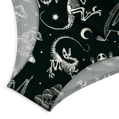 Purplehecate Prehistoric Fantasy One-Piece Swimsuit