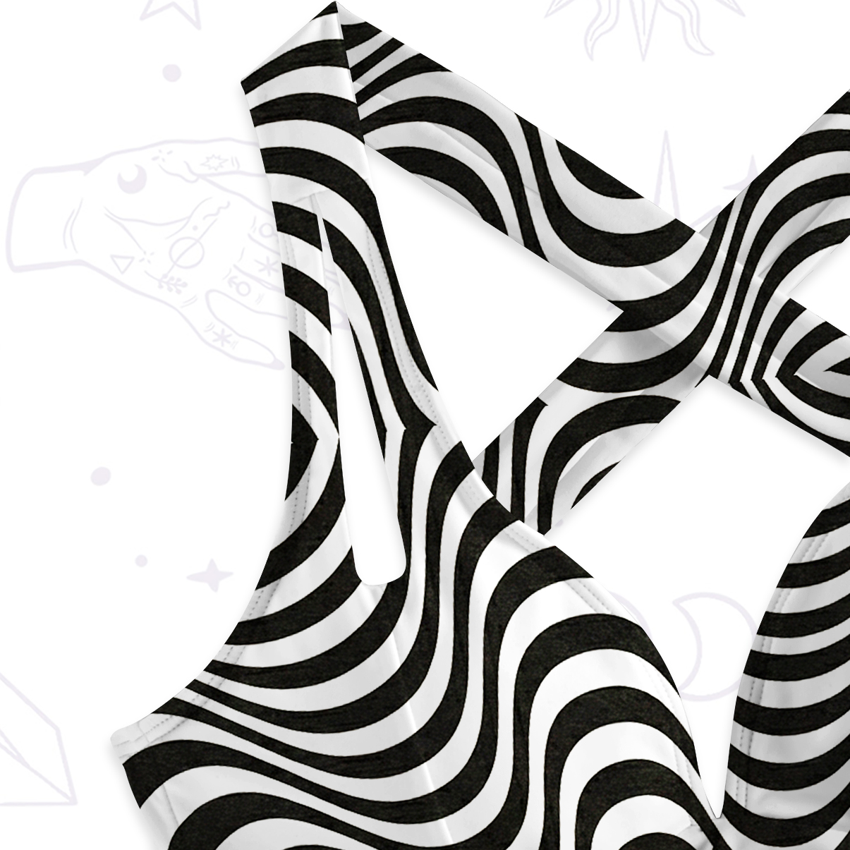 Purplehecate Psychedelic Eye Portal One-Piece Swimsuit