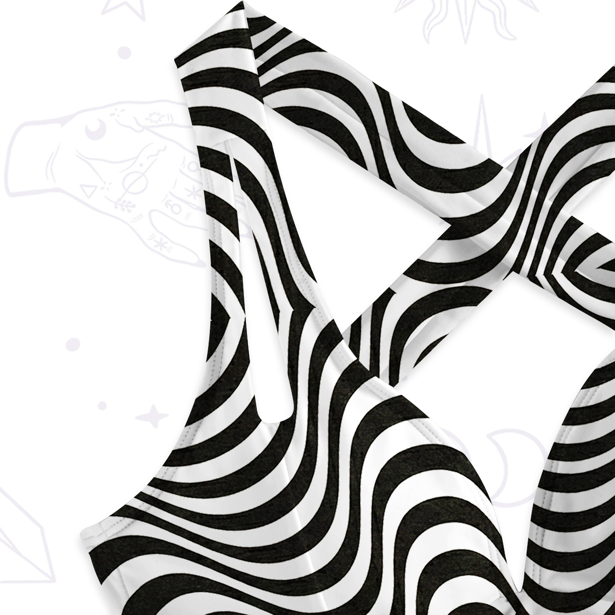 Purplehecate Psychedelic Eye Portal One-Piece Swimsuit