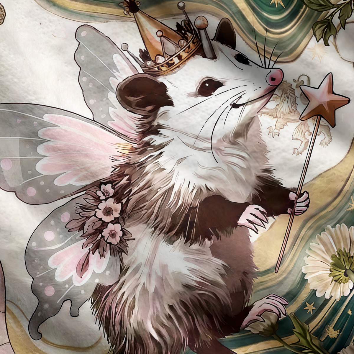 Purplehecate It Is I Your Fairy Godpossum Ugly Cardigan Sweaters
