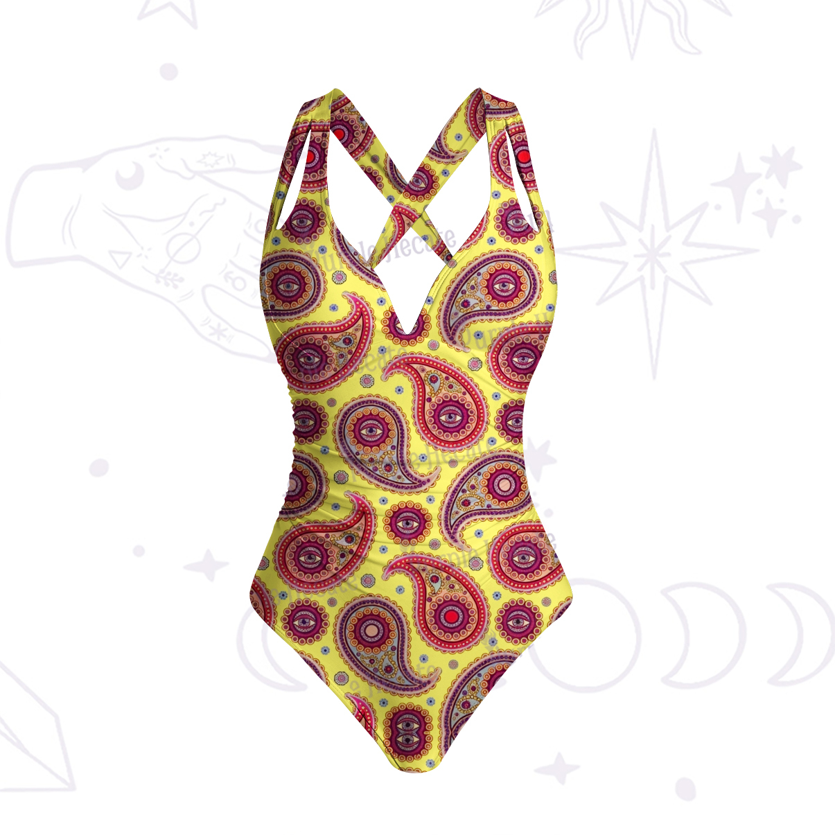 Purplehecate Mystic Paisley Dream One-Piece Swimsuit