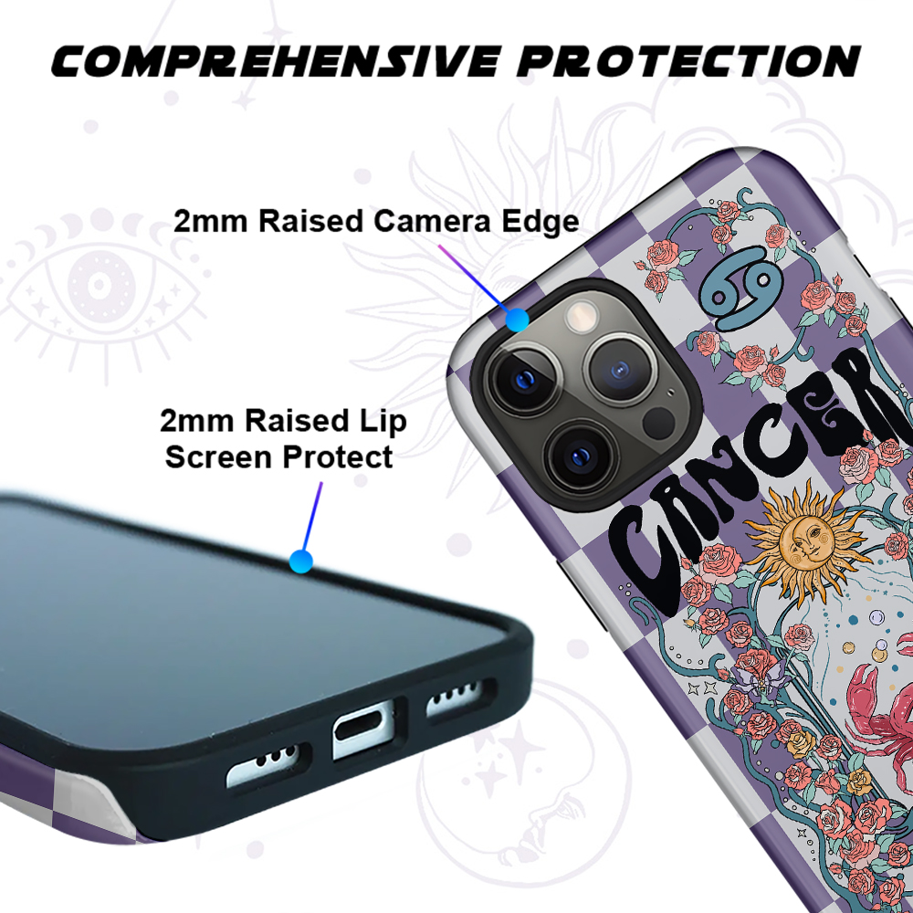 Purplehecate Cancer Spirit Zodiac Collage Phone Case