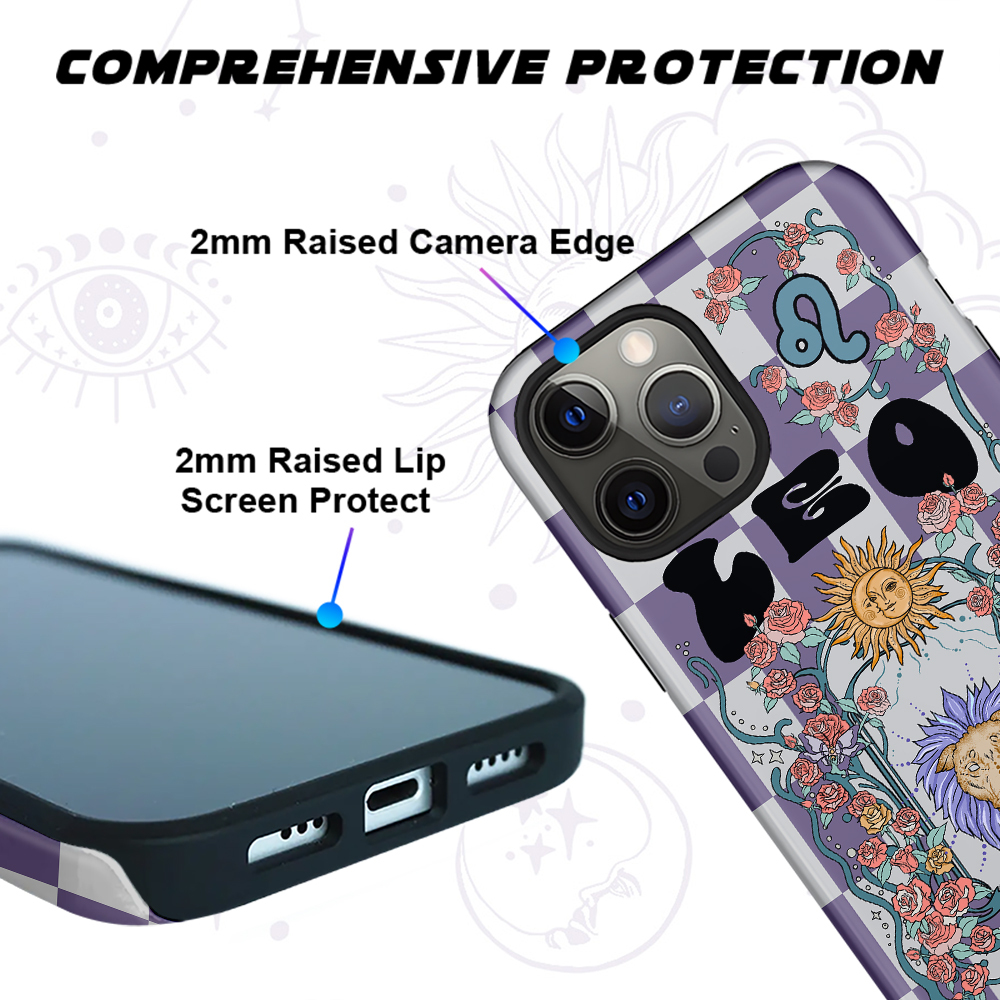 Purplehecate Leo Spirit Zodiac Collage Phone Case