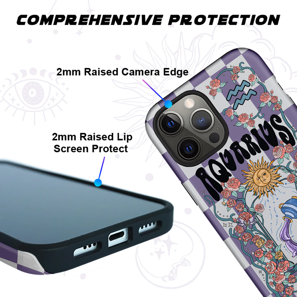 Purplehecate Aquarius Spirit Zodiac Collage Phone Case