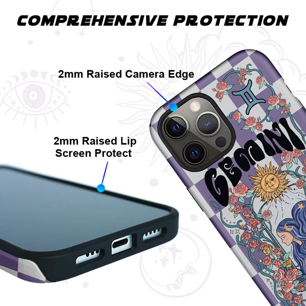 Purplehecate Gemini Spirit Zodiac Collage Phone Case