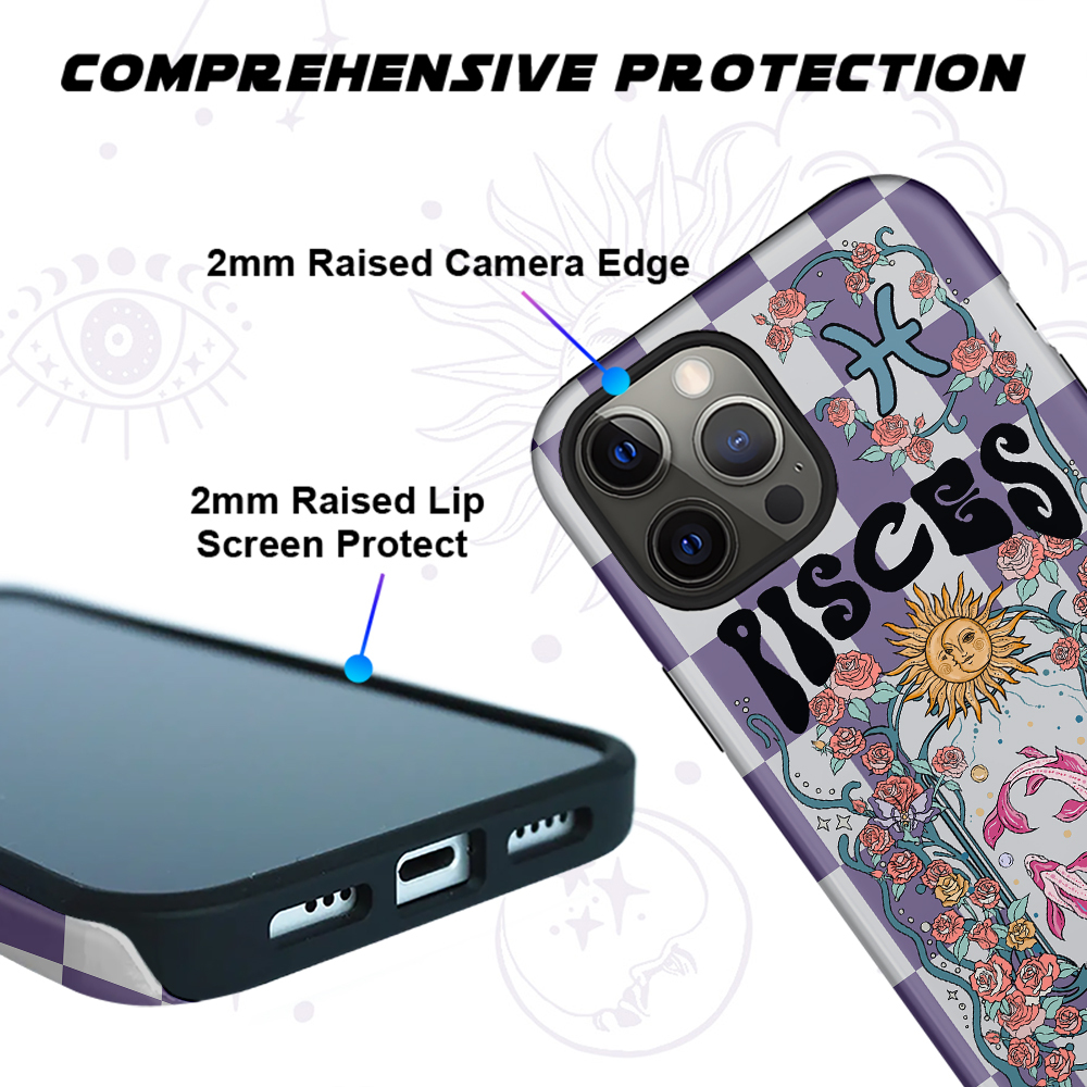 Purplehecate Pisces Spirit Zodiac Collage Phone Case