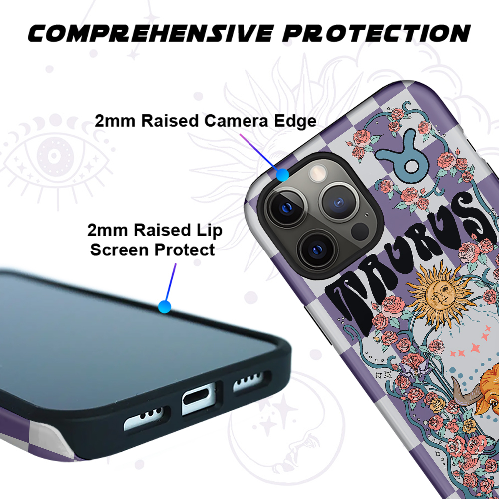 Purplehecate Taurus Spirit Zodiac Collage Phone Case