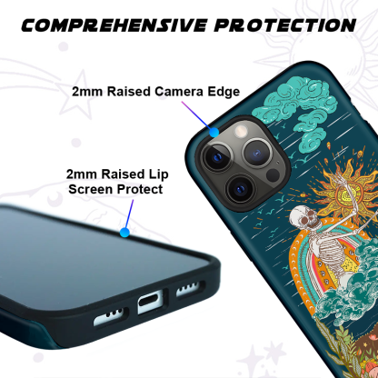 Purplehecate The Audacity Skeleton Phone Case