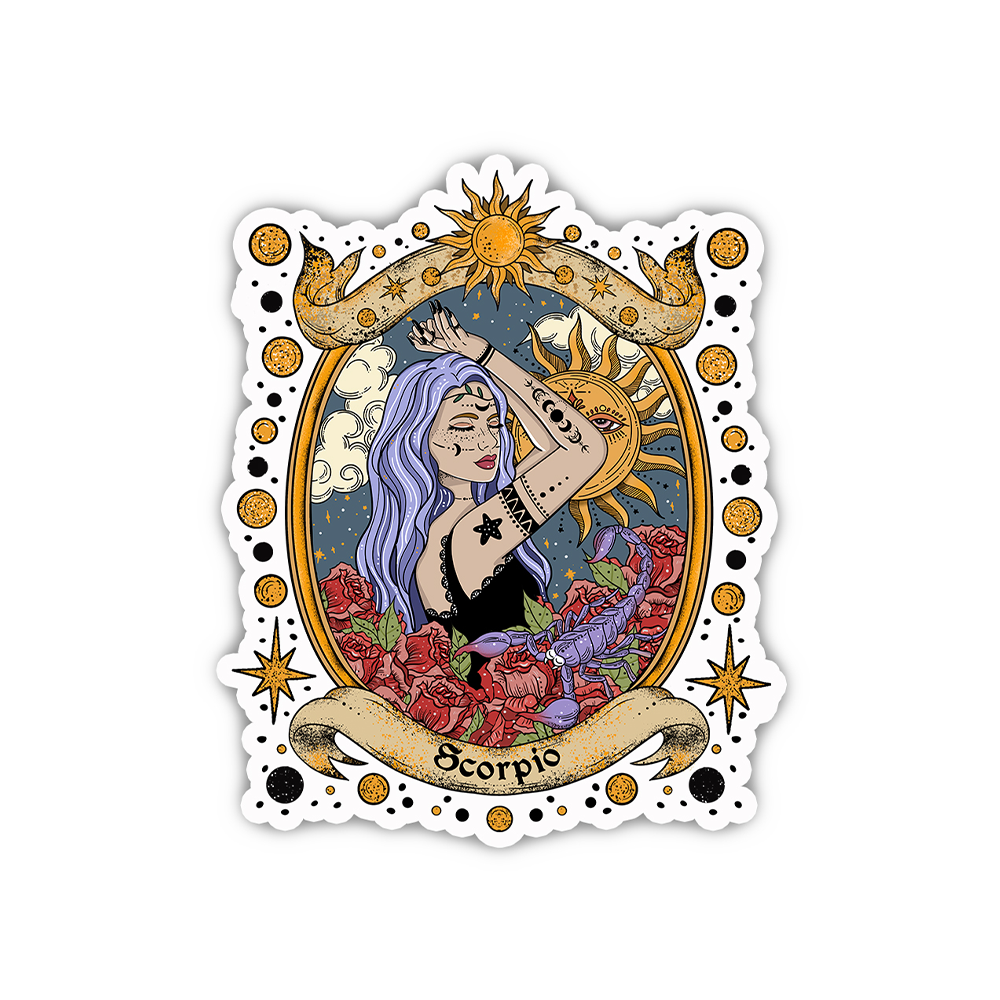 Purplehecate Scorpio Radiance Zodiac Sticker