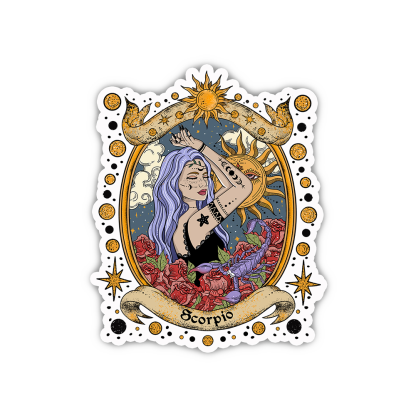 Purplehecate Scorpio Radiance Zodiac Sticker