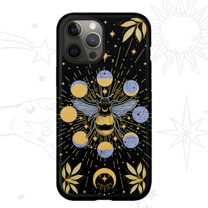 Purplehecate Phases of the Moon Bee Phone Case