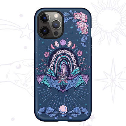Purplehecate Moon Phase Bat Phone Case