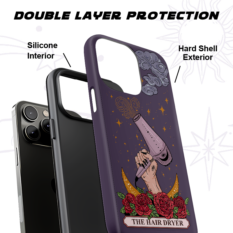 Purplehecate The Hair Dryer Phone Case