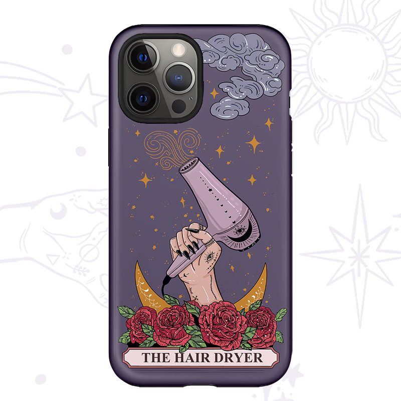 Purplehecate The Hair Dryer Phone Case