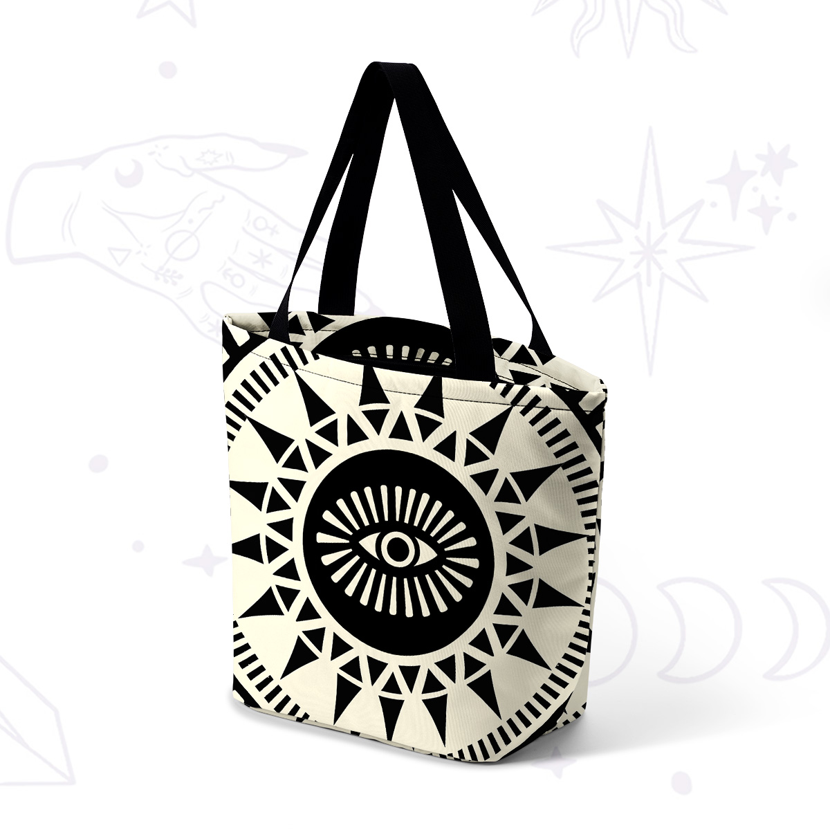 Purplehecate All-Seeing Eye Casual Tote Bag