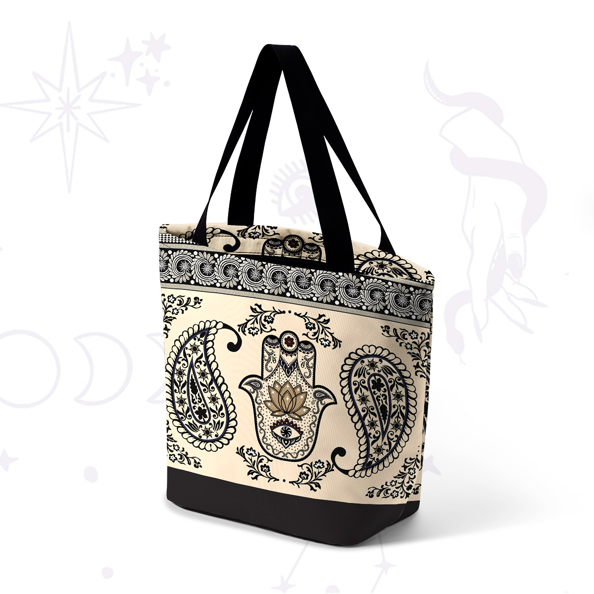 Purplehecate Hamsa Hand Casual Tote Bag