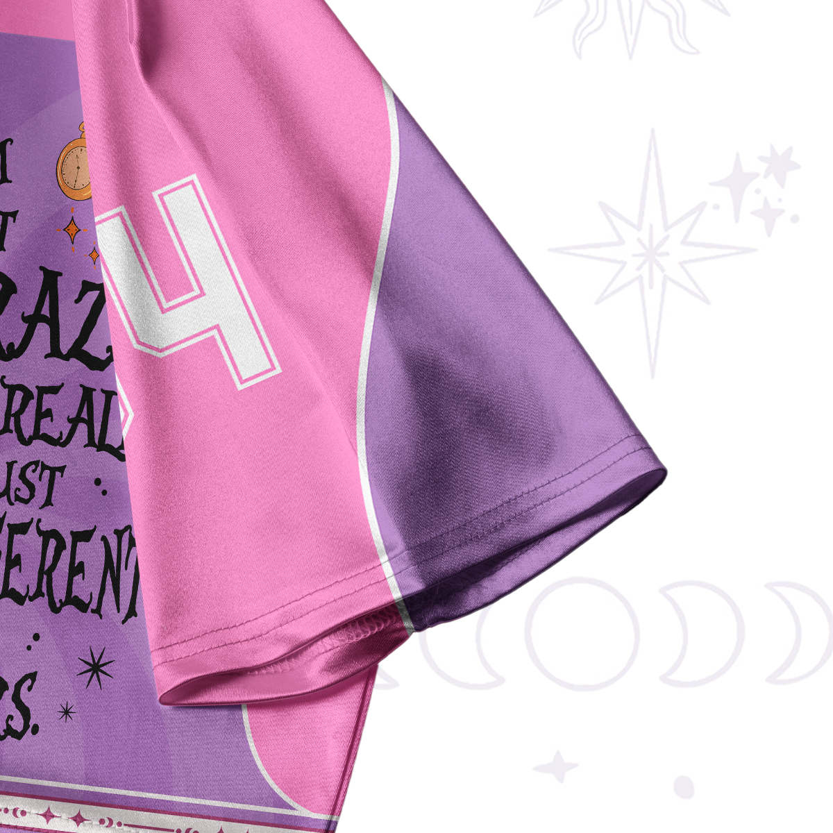 Purplehecate Unique Not Ordinary Crop Jersey Top