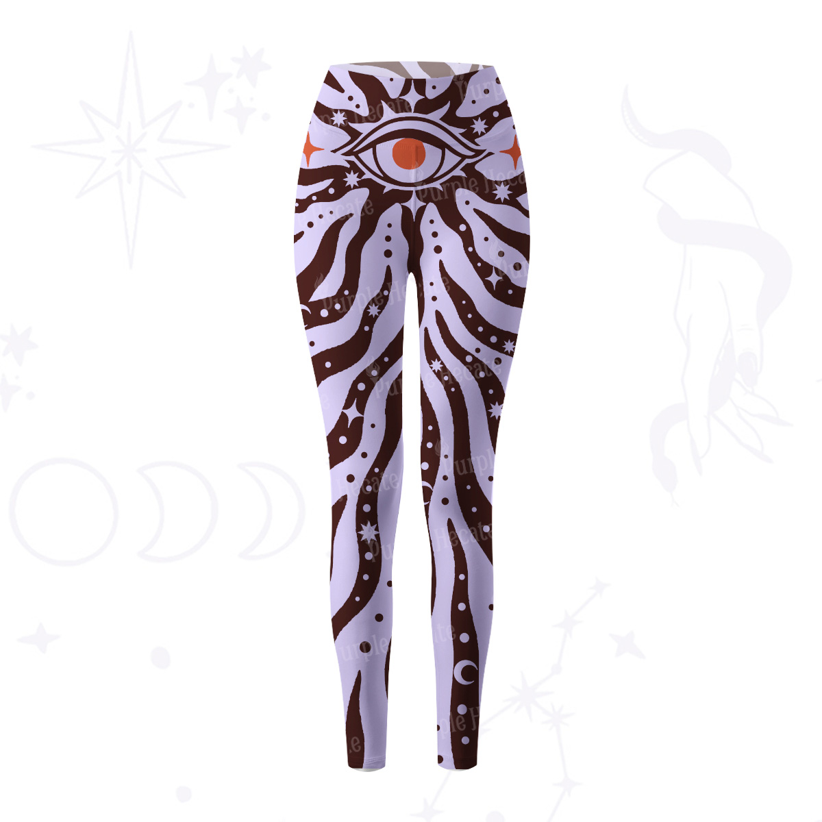 Purplehecate Green Vision Illusion Yoga Pants