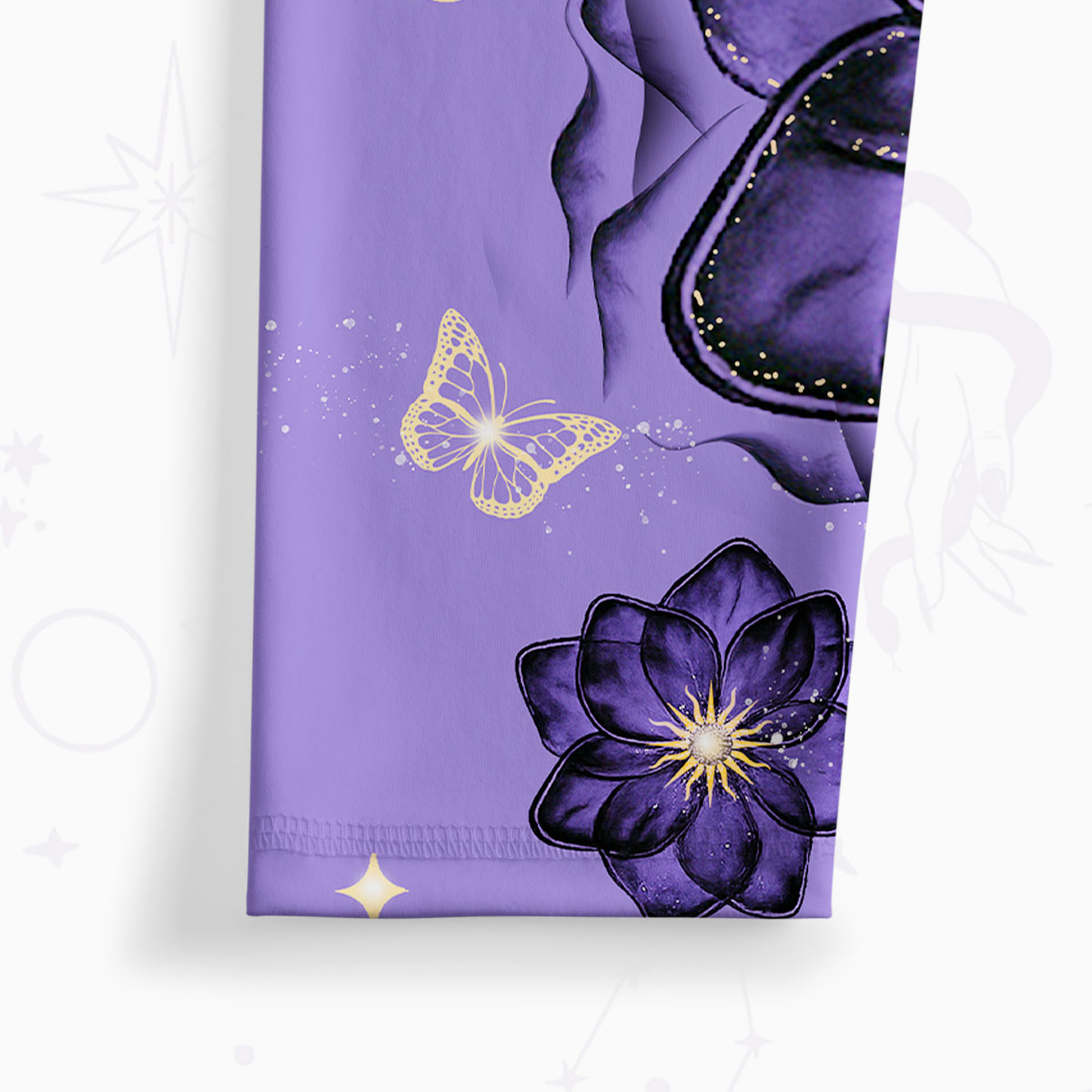 Purplehecate Moonlit Petals and Wings Yoga Pants