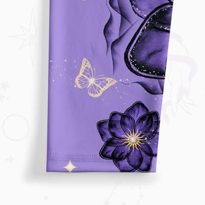 Purplehecate Moonlit Petals and Wings Yoga Pants