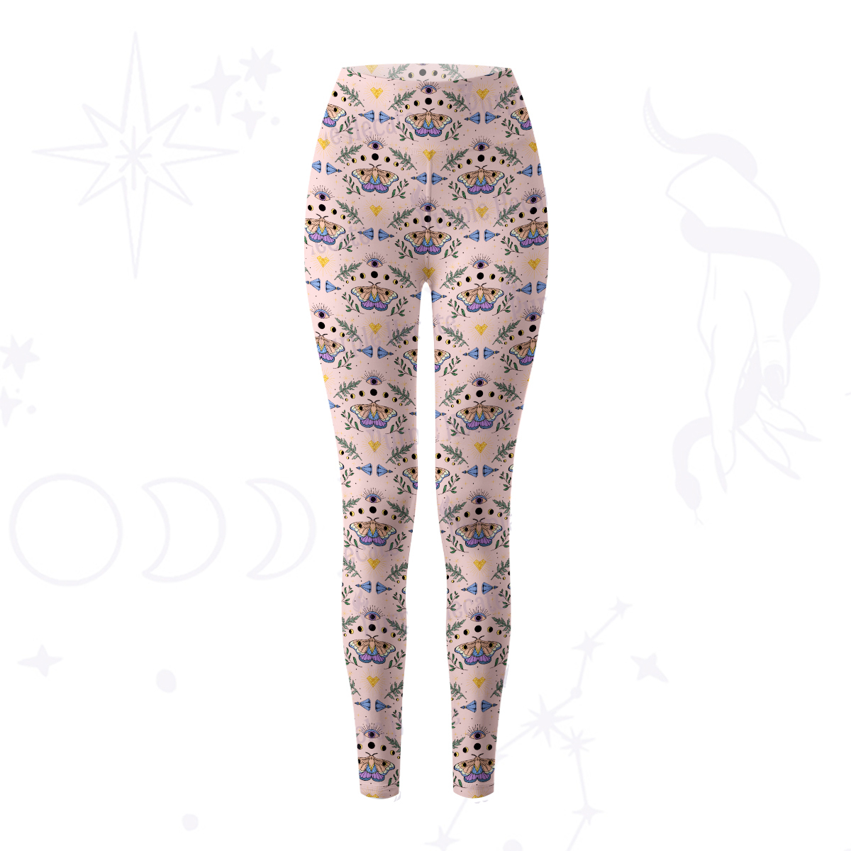 Purplehecate Luna Moth Witch Yoga Pants