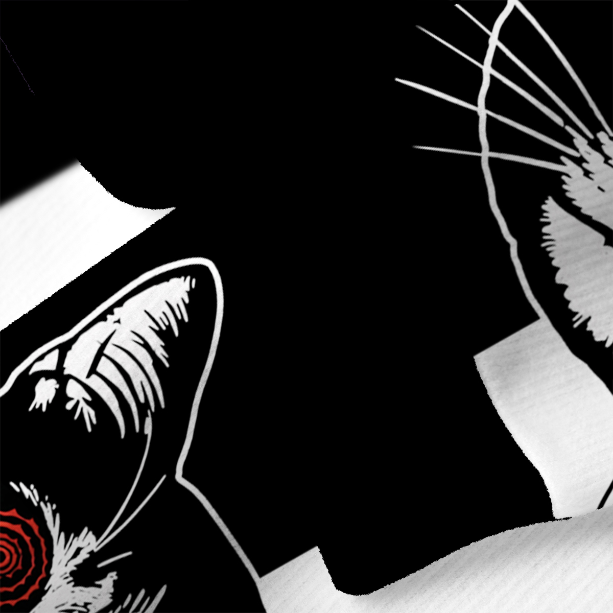 Purplehecate Hypnotic Cat Cardigan Ugly Cardigan Sweaters