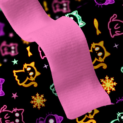 Purplehecate Neon Cat Party Ugly Cardigan Sweaters