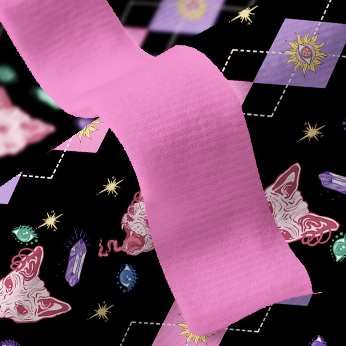 Purplehecate Moon Phase Cat Ugly Cardigan Sweaters