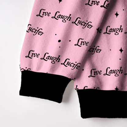 Purplehecate Live Laugh Lucifer Ugly Cardigan Sweaters