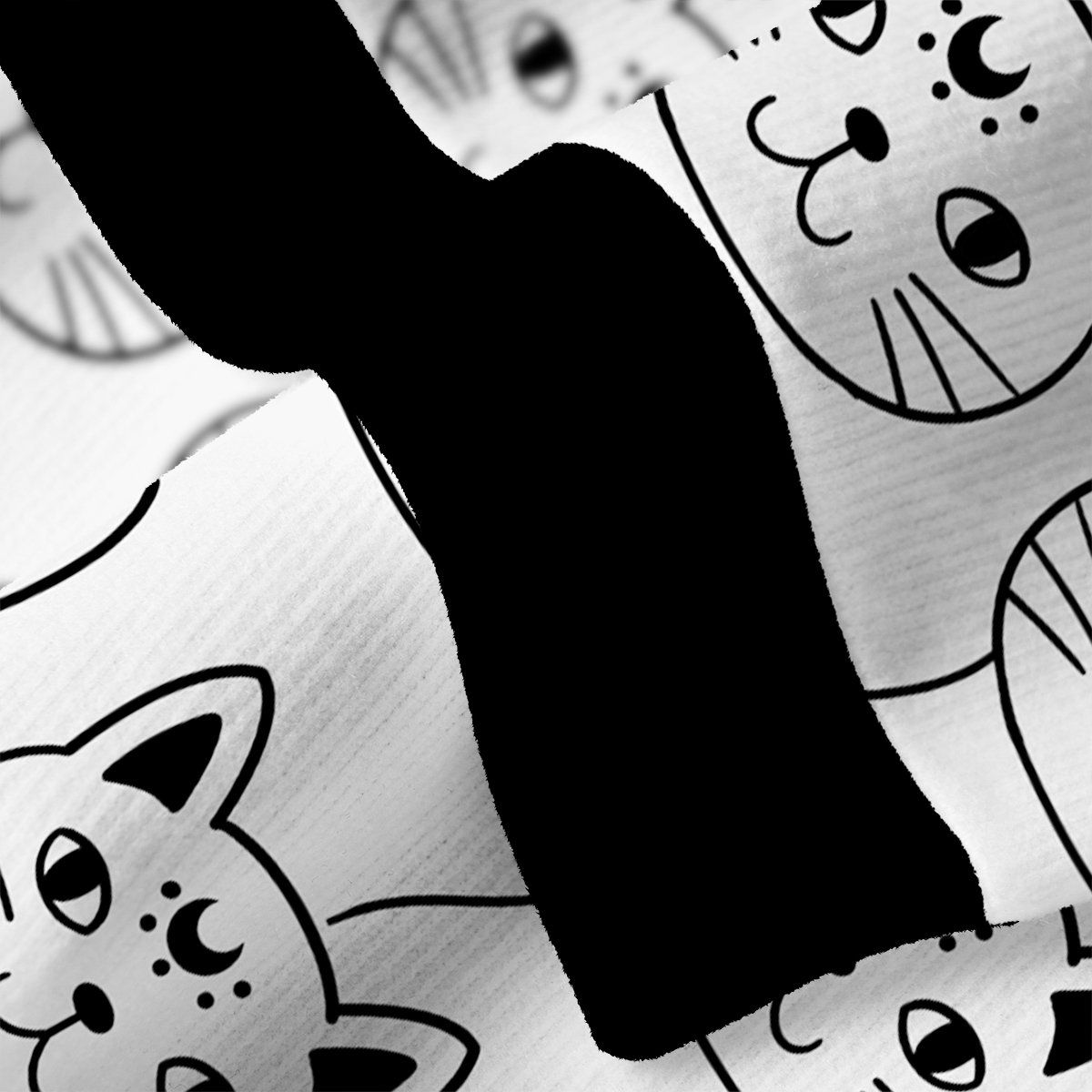 Purplehecate Sketchy Cat Ugly Cardigan Sweaters