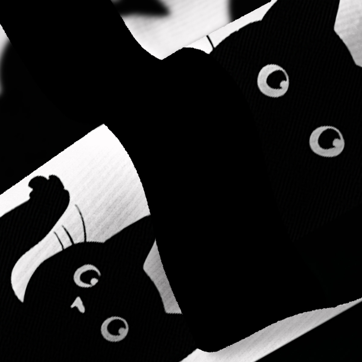 Purplehecate Peekaboo Cats Ugly Cardigan Sweaters