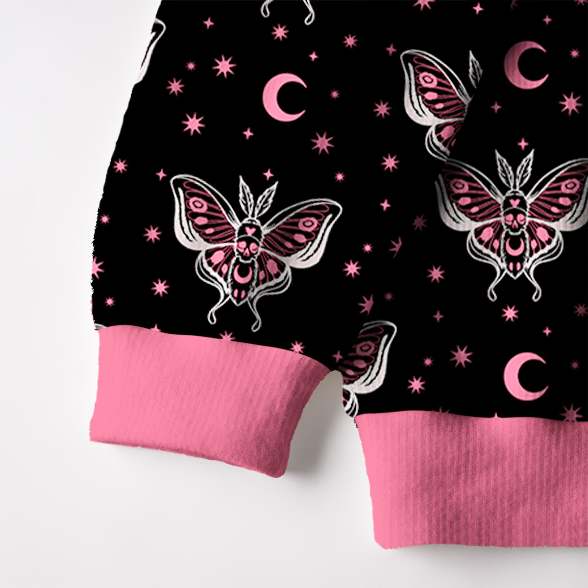 Purplehecate Witchy Lunar Moth Night Ugly Cardigan Sweaters