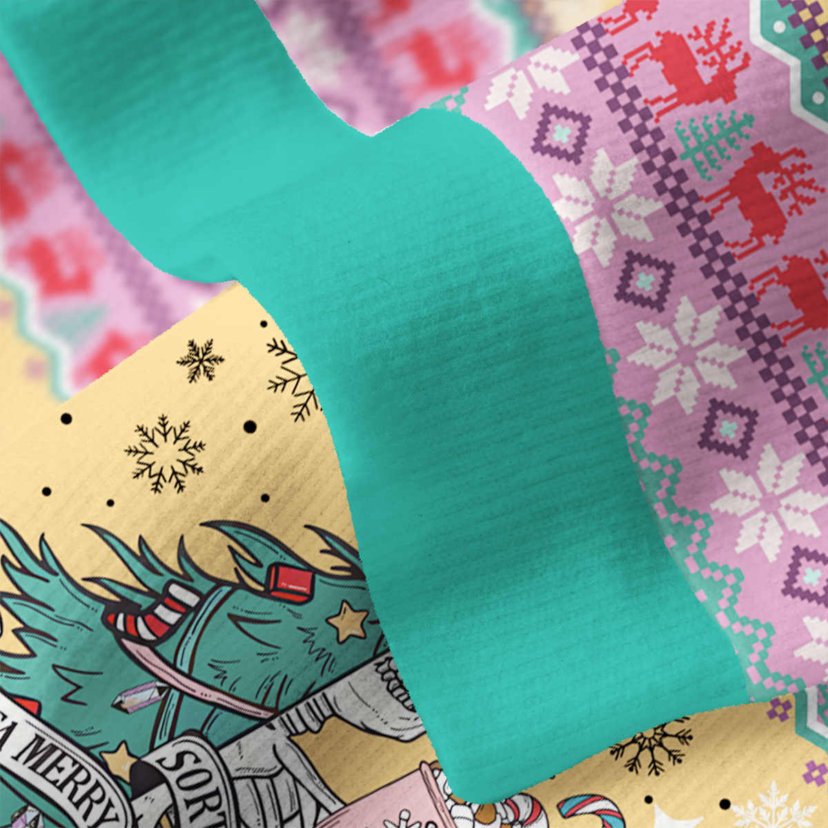 Purplehecate Sorta Merry Sorta Scary Christmas Ugly Cardigan Sweaters