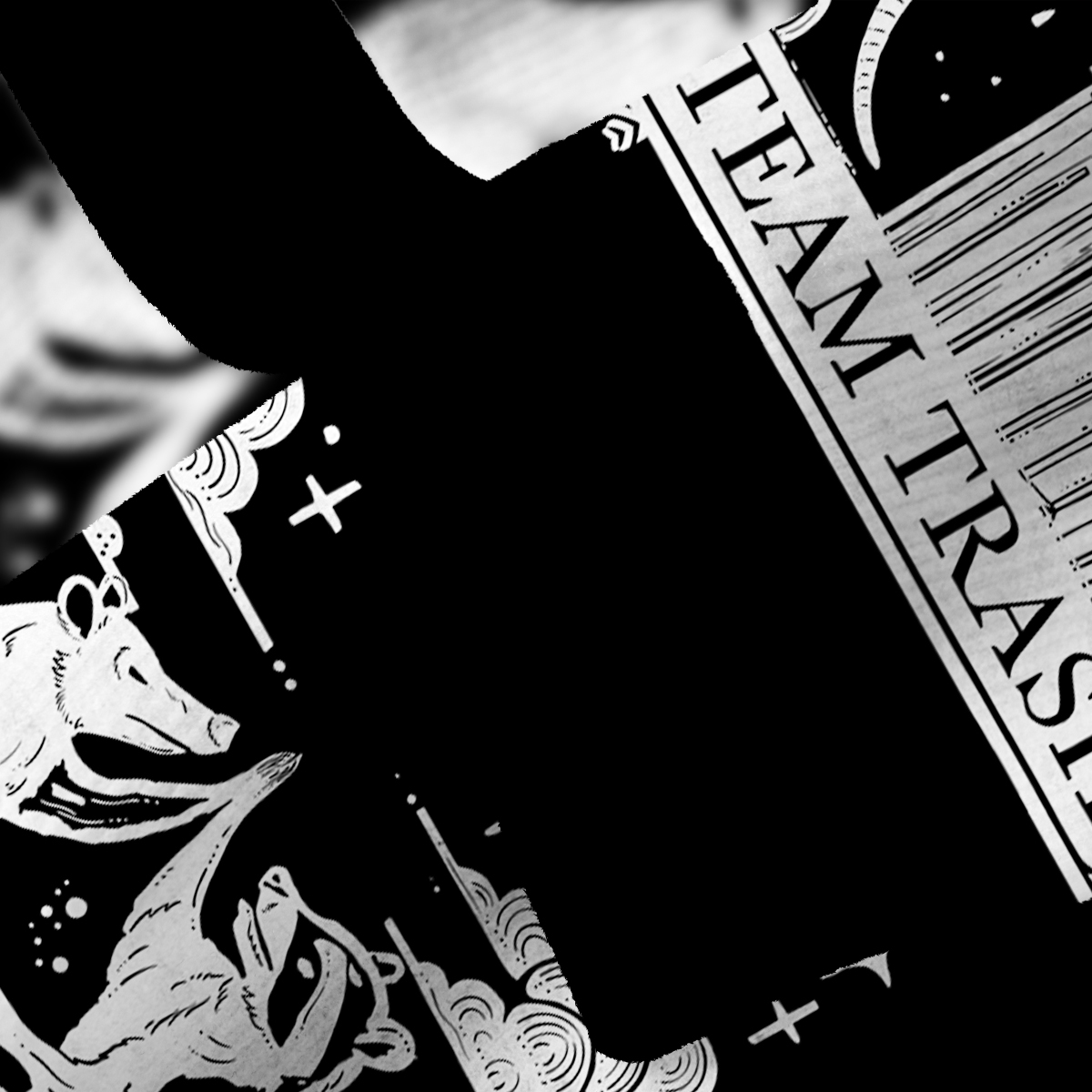 Purplehecate The Team Trash Tarot Fuzzy Ugly Christmas Sweatshirt