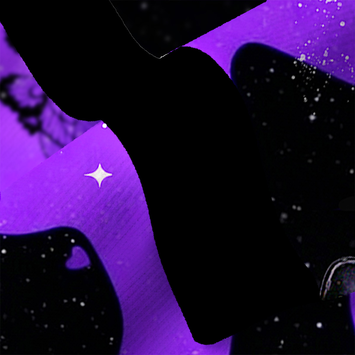 Purplehecate Starlit Cats & Butterflies Ugly Cardigan Sweaters