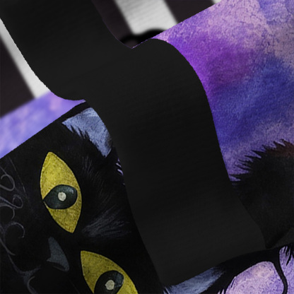 Purplehecate Witchy Cat WhiskersUgly Cardigan Sweaters