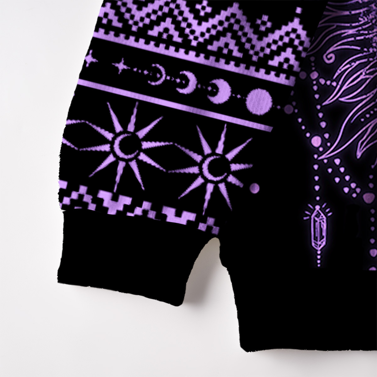Purplehecate Radiance Of Sun And Moon Ugly Cardigan Sweaters