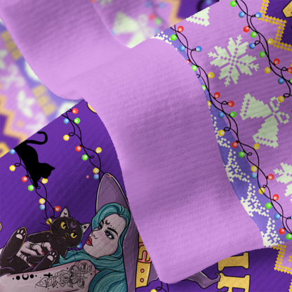 Purplehecate Just A Girl Who Loves Cats Ugly Cardigan Sweaters