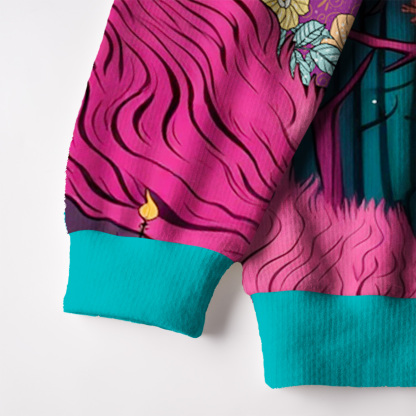 Purplehecate The Witch and Her Familia Fuzzy Ugly Christmas Sweatshirt