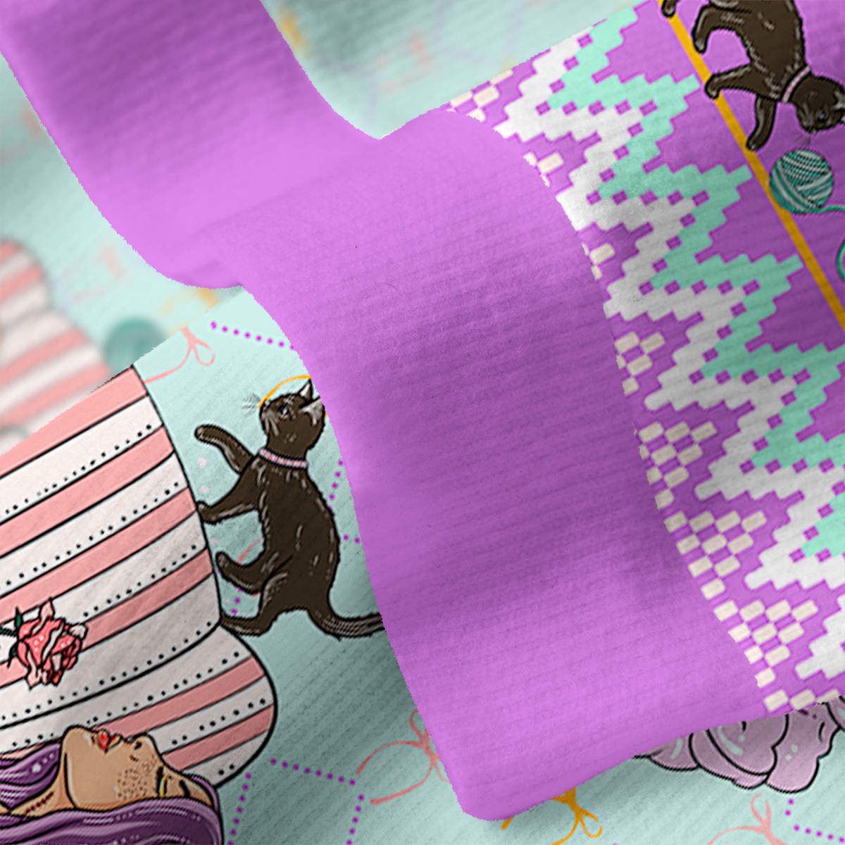 Purplehecate The Cat Mom Tarot Ugly Cardigan Sweaters