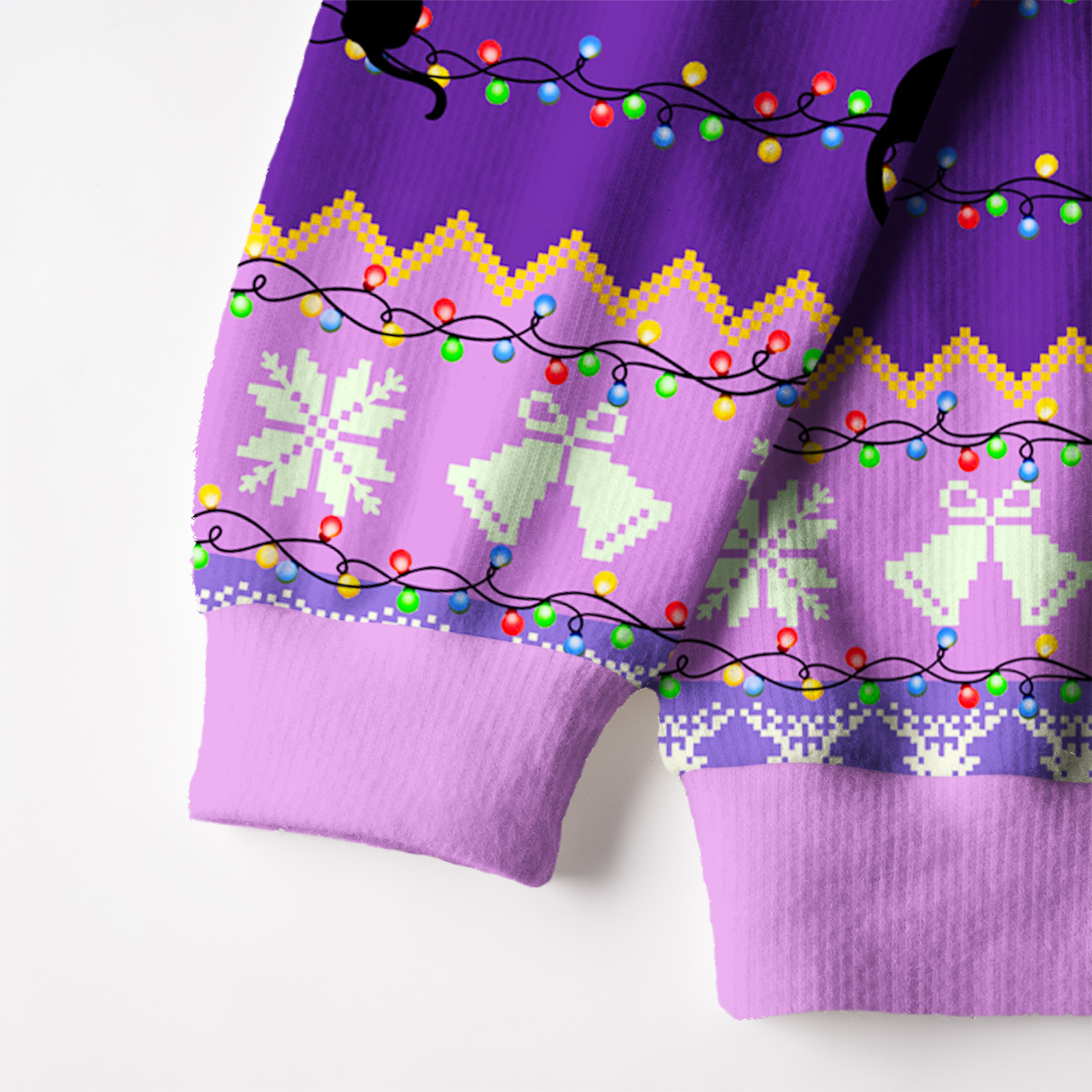 Purplehecate Just A Girl Who Loves Cats Fuzzy Ugly Christmas Sweatshirt