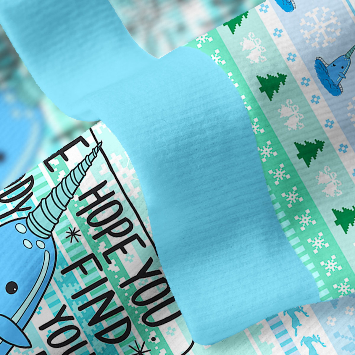 Purplehecate Good Luck Buddy Whale Fuzzy Ugly Christmas Sweatshirt