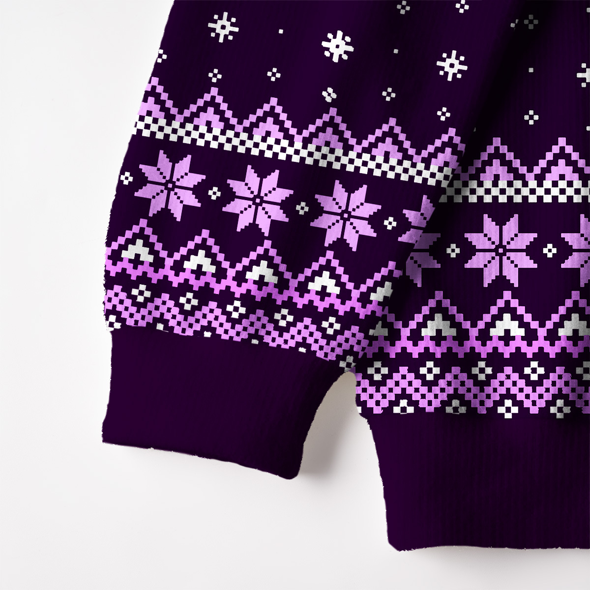 Purplehecate Snake And Moon Phase Fuzzy Ugly Christmas Sweatshirt