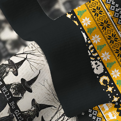 Purplehecate Girls Will Be Girls Witch Fuzzy Ugly Christmas Sweatshirt