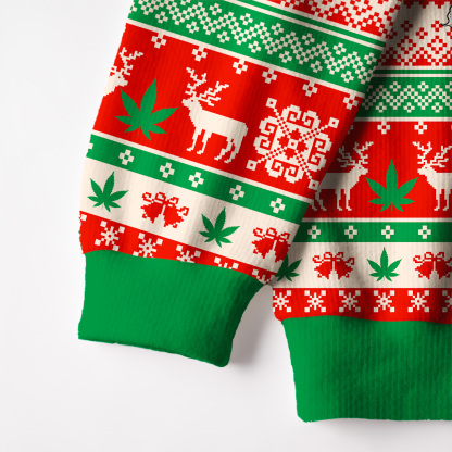 Purplehecate Drugs Not Hugs Don't Touch Me Fuzzy Ugly Christmas Sweatshirt