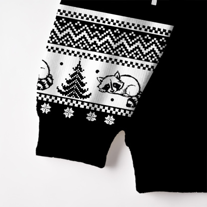 Purplehecate The Team Trash Kingdom Fuzzy Ugly Christmas Sweatshirt