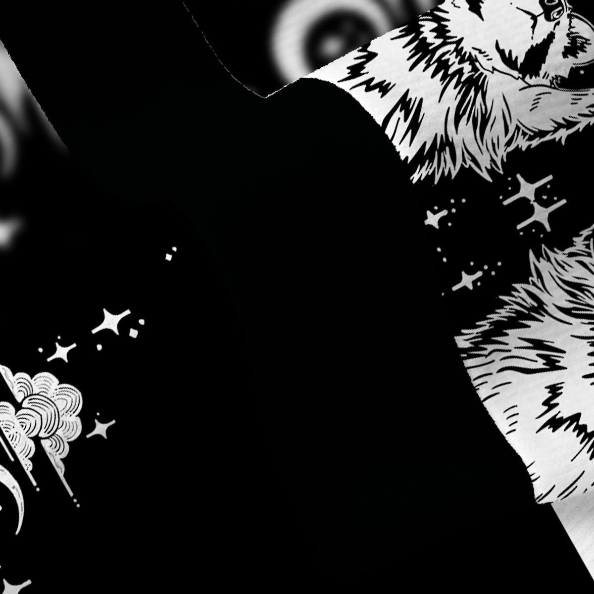 Purplehecate In My Feral Era Raccoon Fuzzy Ugly Christmas Sweatshirt