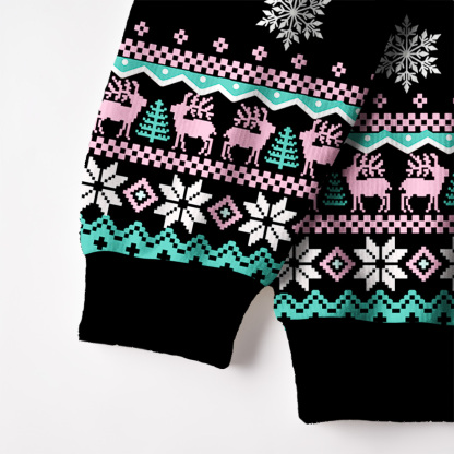 Purplehecate Sorta Merry Sorta Scary Christmas Fuzzy Ugly Christmas Sweatshirt